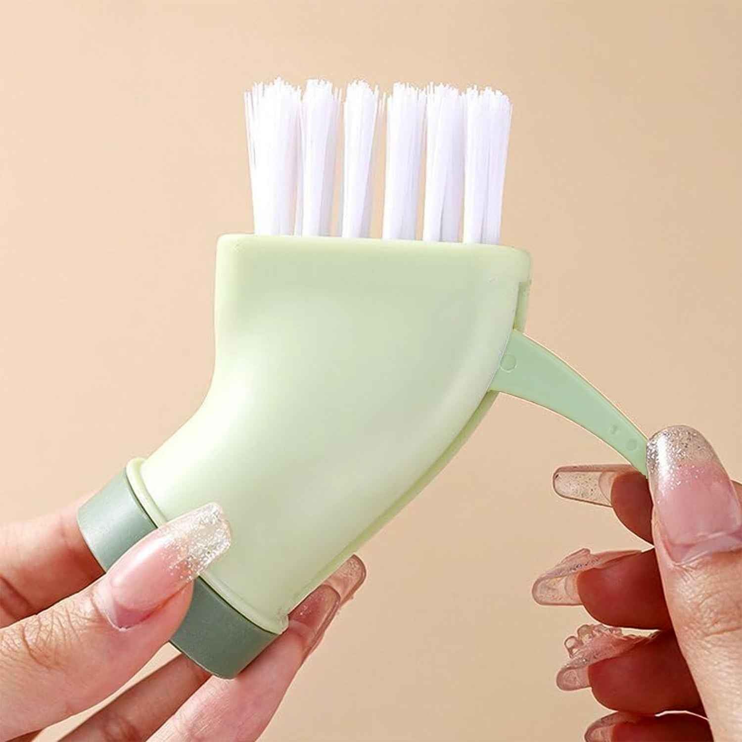 Multipurpose Bottle-connectable Cleaning Brush With Built-in Scraper (1 Pc)