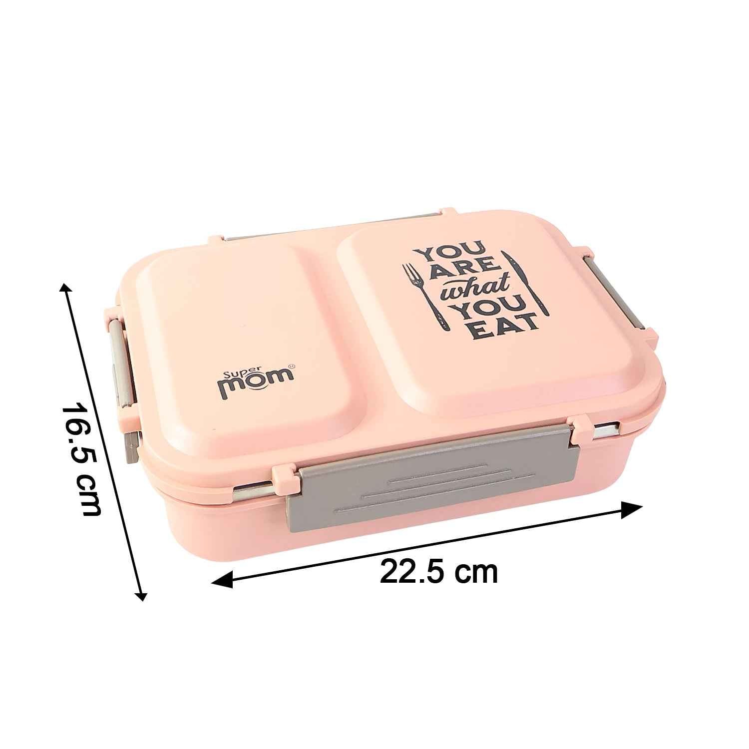 Supermom 2 Partition Stainless Steel Lunch Box