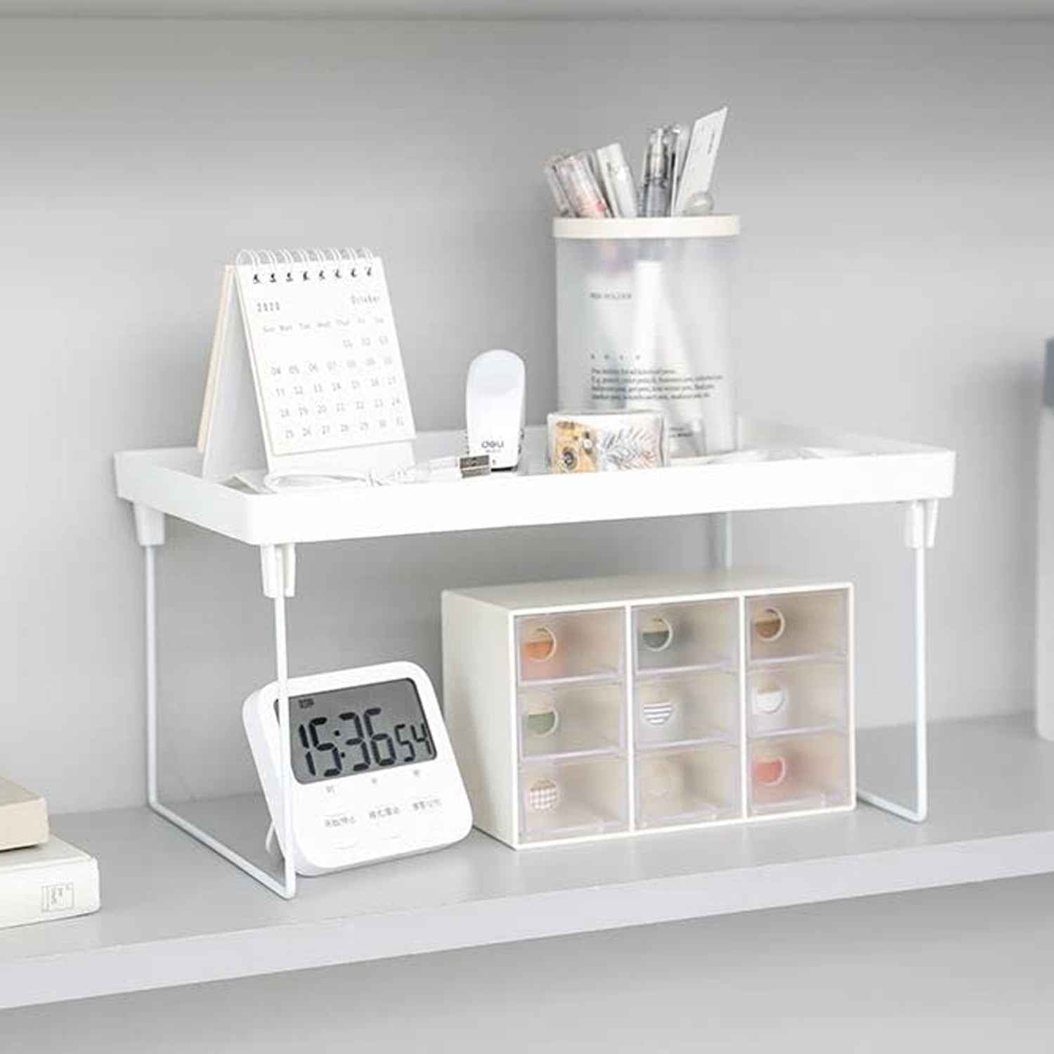 Plastic Bathroom Organizer Kitchen Utility Storage Rack (1 Pc)