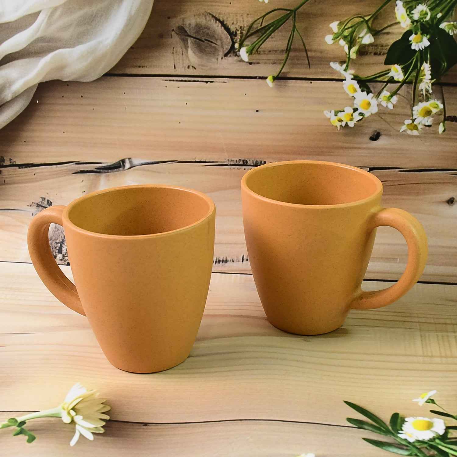 Konvex Premium Coffee And Tea Mugs (2 Pc  350ml)